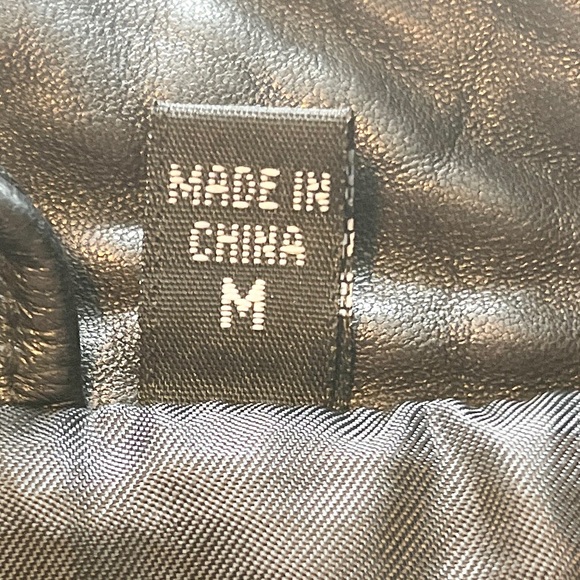 Roundtree & Yorke Black Leather Coat Jacket M - Picture 3 of 8